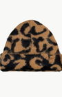 BRUSHED LEOPARD HAT IN EARTH/NIGHT - Romi Boutique