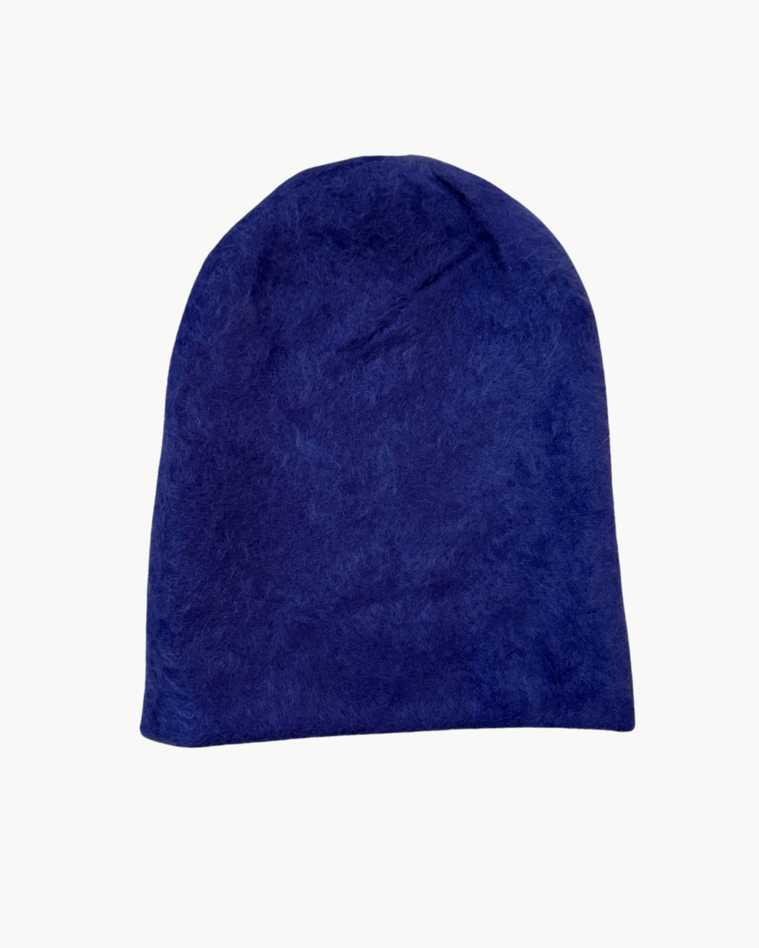 REVERSIBLE BRUSHED CASHMERE BEANIE IN NIGHT/DEEP SEA - Romi Boutique