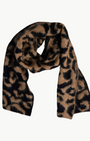 BRUSHED LEOPARD SCARF IN EARTH/NIGHT - Romi Boutique