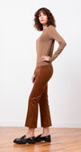LEO IN FINE CORDUROY COGNAC - Romi Boutique