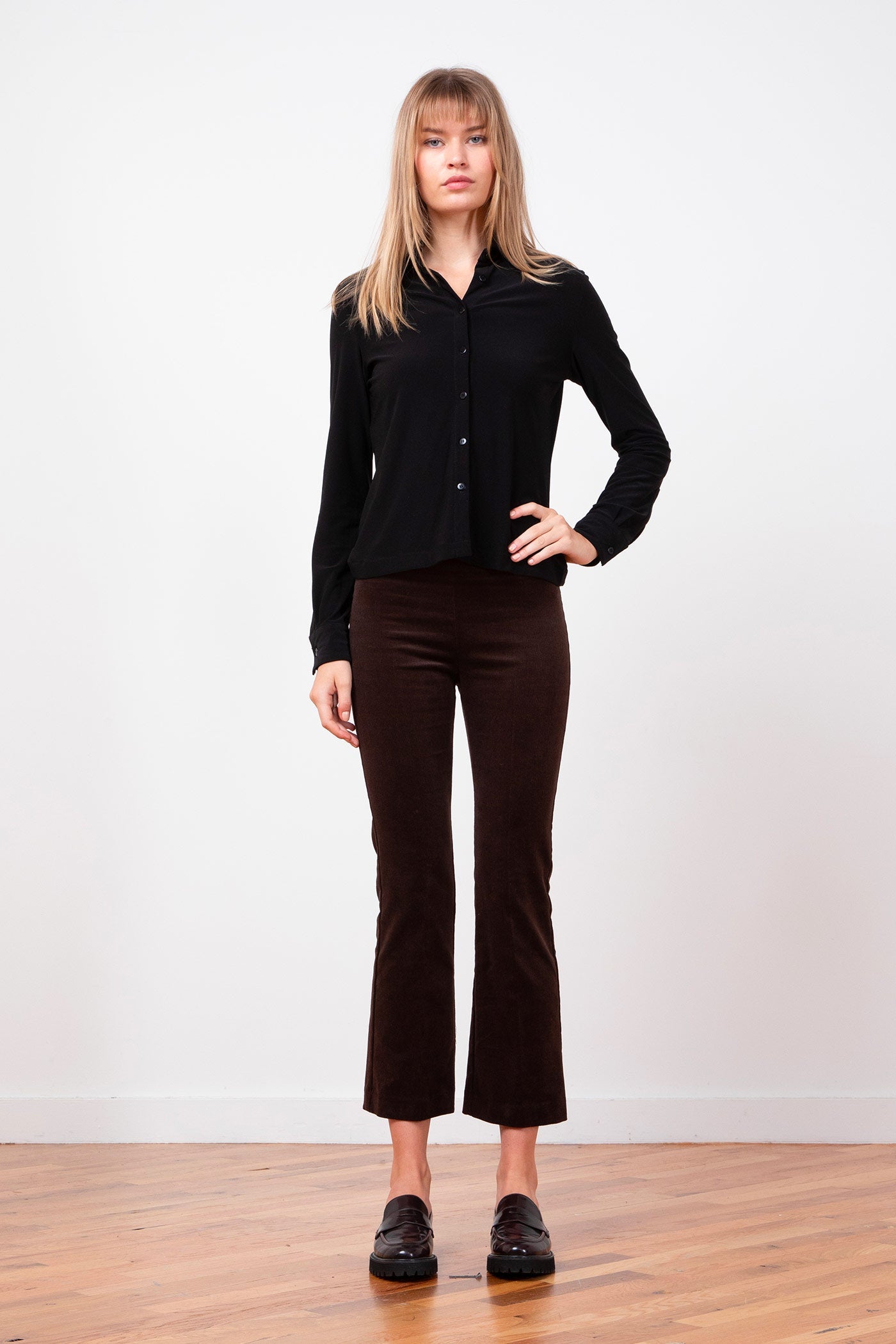 LEO IN FINE CORDUROY BROWN - Romi Boutique