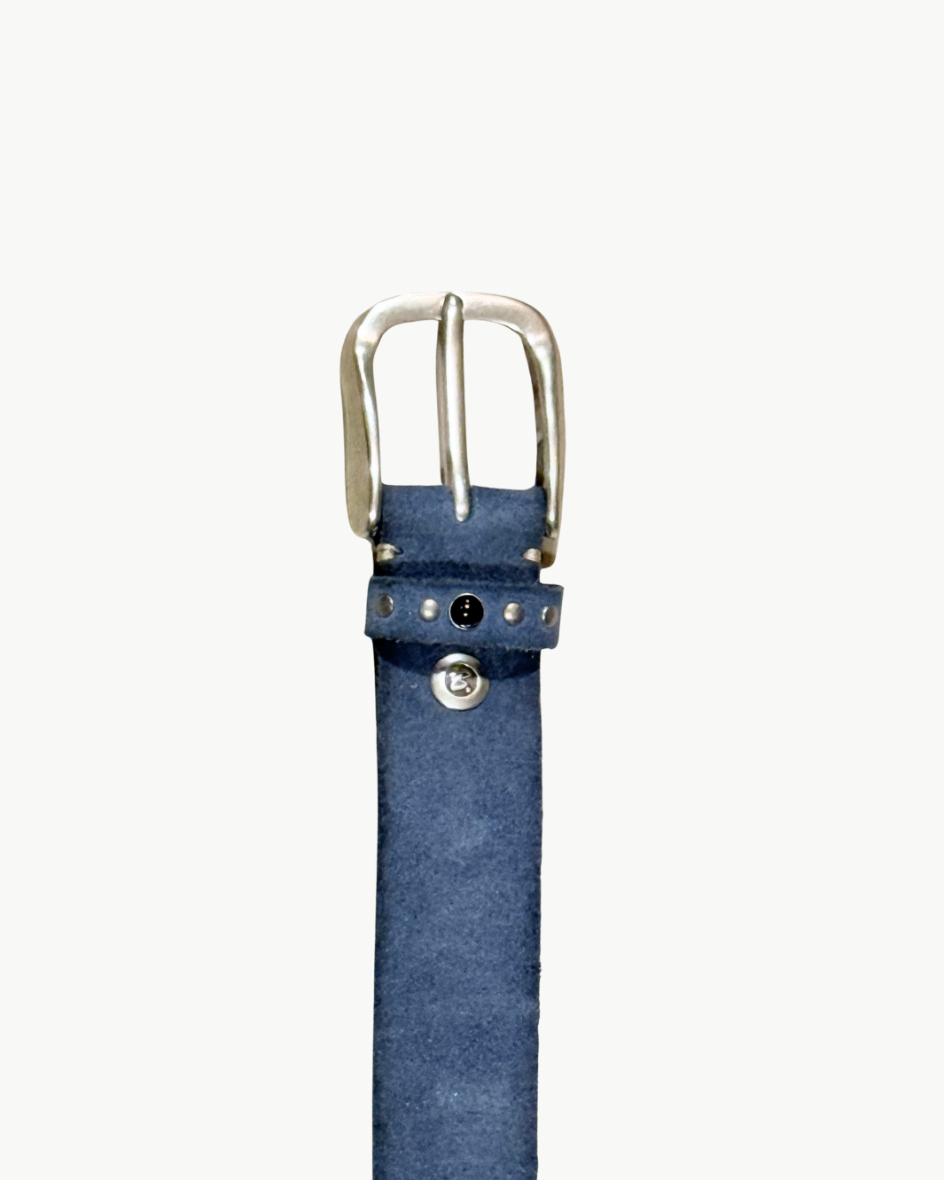 VELISA SILVER SUEDE BELT IN BLUE GREY - Romi Boutique
