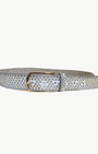 ZOE BELT IN WHITE/GOLD by B. Belt - Romi Boutique