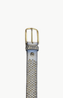 ZOE BELT IN WHITE/GOLD by B. Belt - Romi Boutique