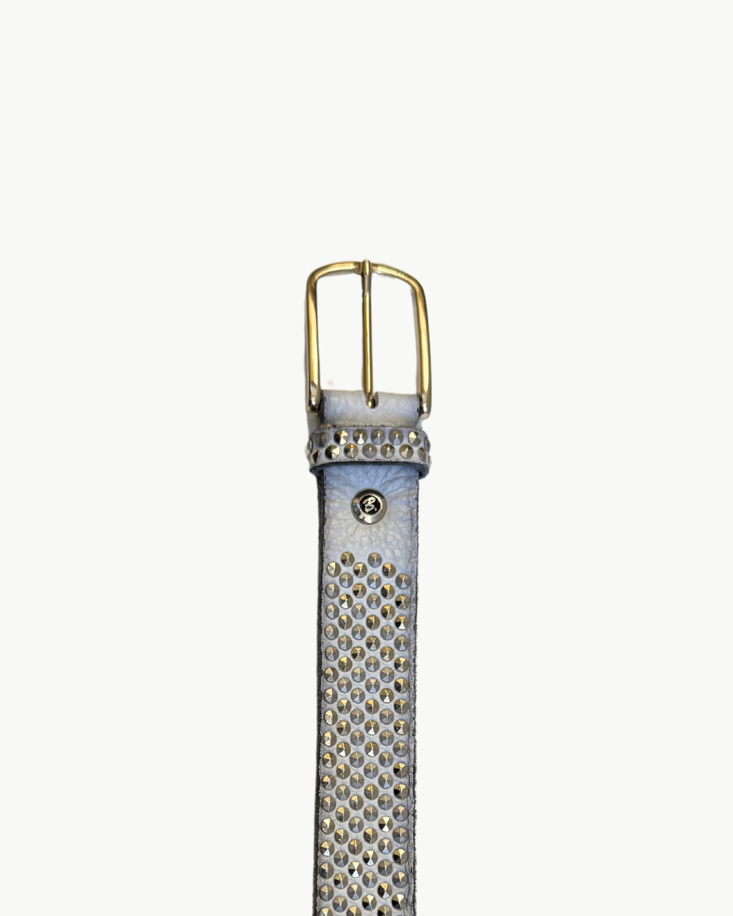 ZOE BELT IN WHITE/GOLD by B. Belt - Romi Boutique