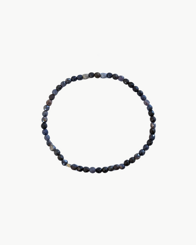 SEMIPRECIOUS BRACELET IN BLACK MARBLE
