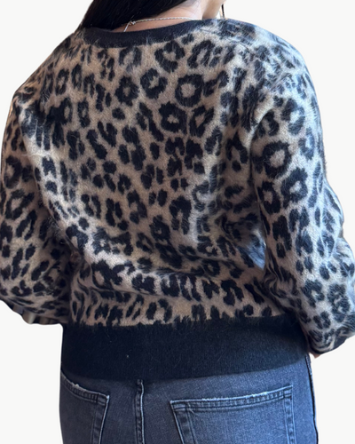 CAROLINE FLUFFY LEO IN LEOPARD CAMEL