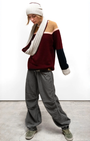 FREECITY Matte/Satin Loose Drawcord Biggy Pant at Romi Boutique