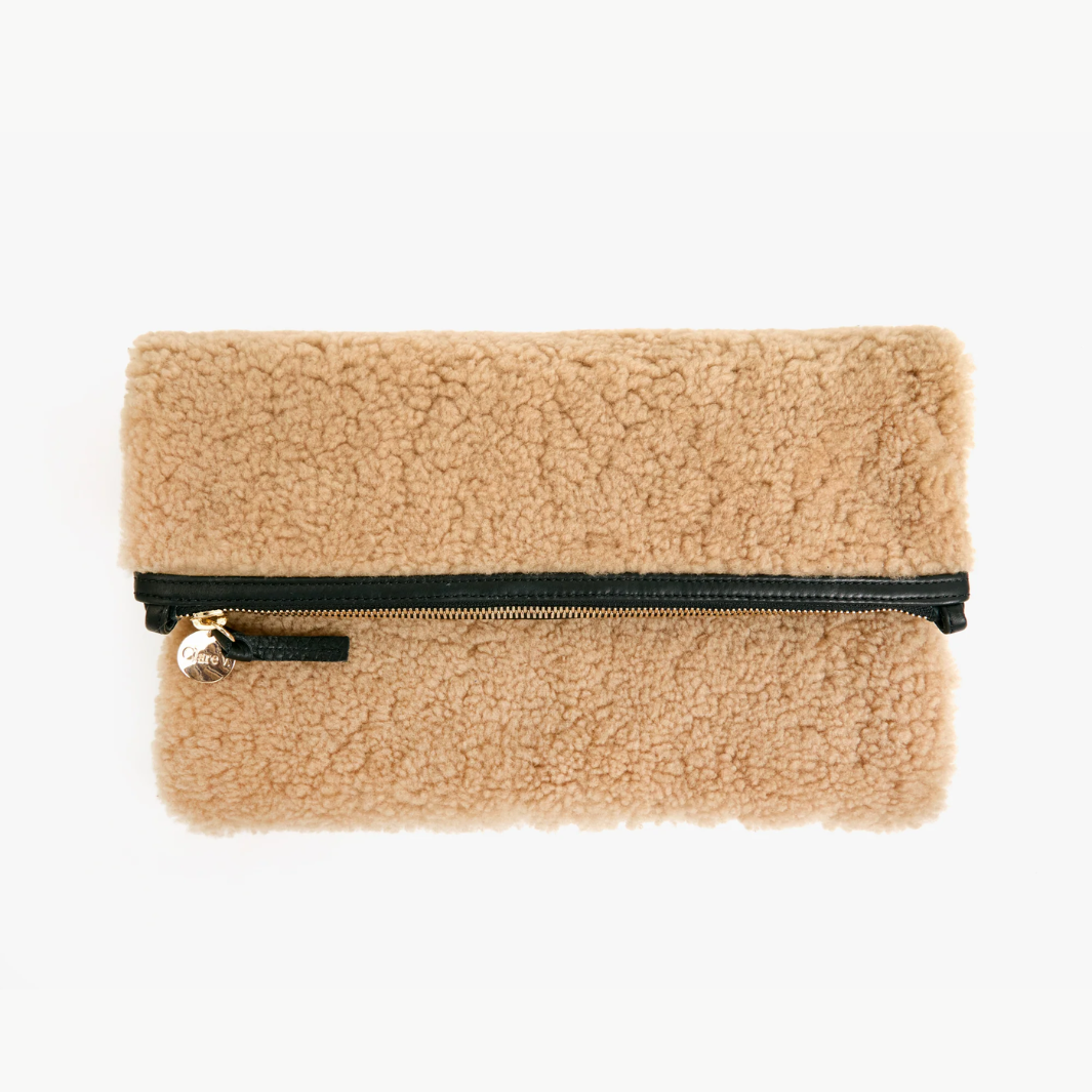 Clare V FOLDOVER CLUTCH W/ TABS at Romi Boutique
