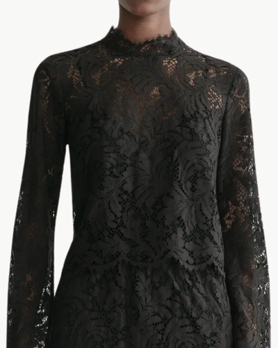 MARGOT LACE TOP IN BLACK