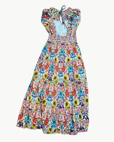 MARIBEL MIDI DRESS IN FLORAL MUSE PRINT