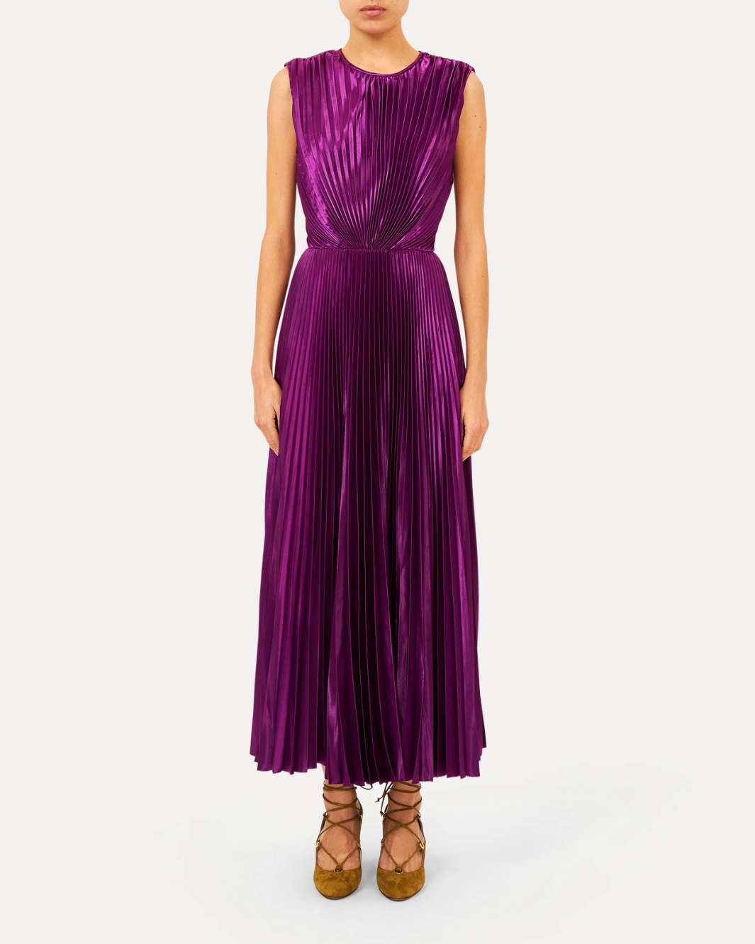 Malin Short Sleeve Satin Dress