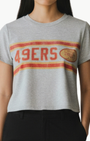 Junk Food 49ERS SIDELINE BABY TEE at Romi Boutique