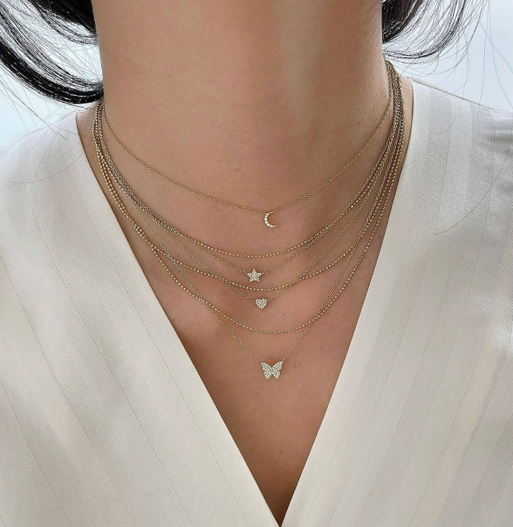 Diamond Butterfly Necklace