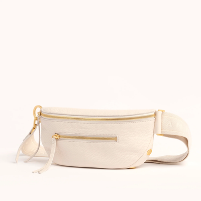 CHARLES CROSSBODY MED IN CALLA LILY WHITE/BRUSHED GOLD