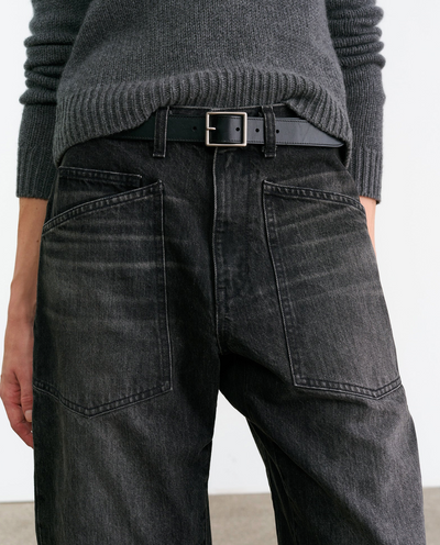 SHON JEAN IN STONE BLACK WASH