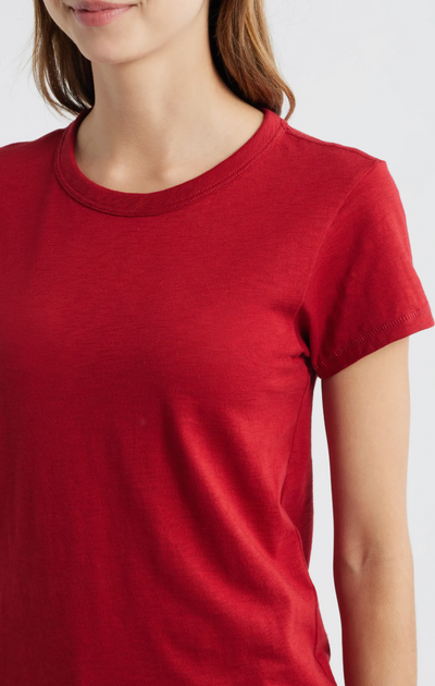 THE SLUB TEE IN RUBY