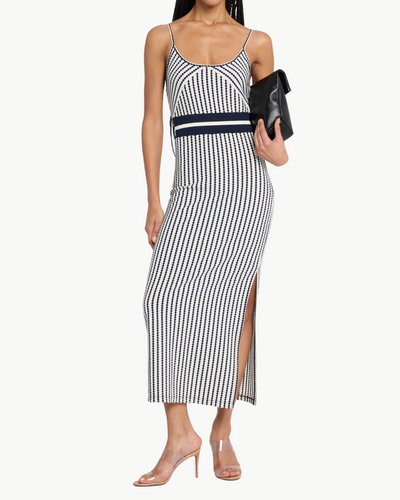 HOLLIS DRESS IN SPRING NAVY