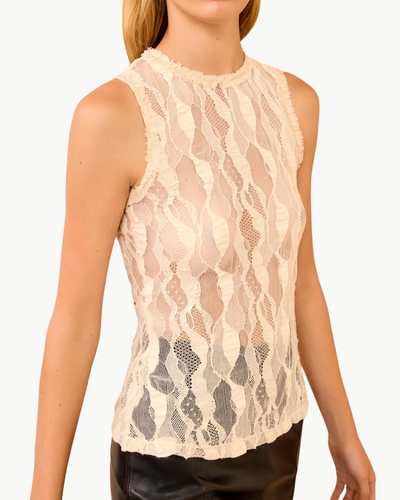 THEADORA SLEEVELESS TANK IN COWRIE