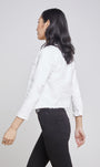 L'Agence Janelle Slim Raw Jacket at Romi Boutique