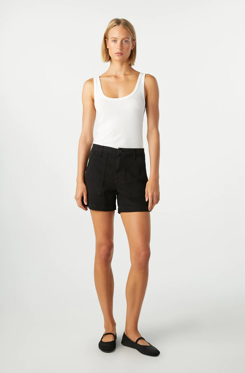 EASY ARMY SHORT IN BLACK - Romi Boutique