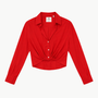 SLIM TWISTED FRONT SHIRT