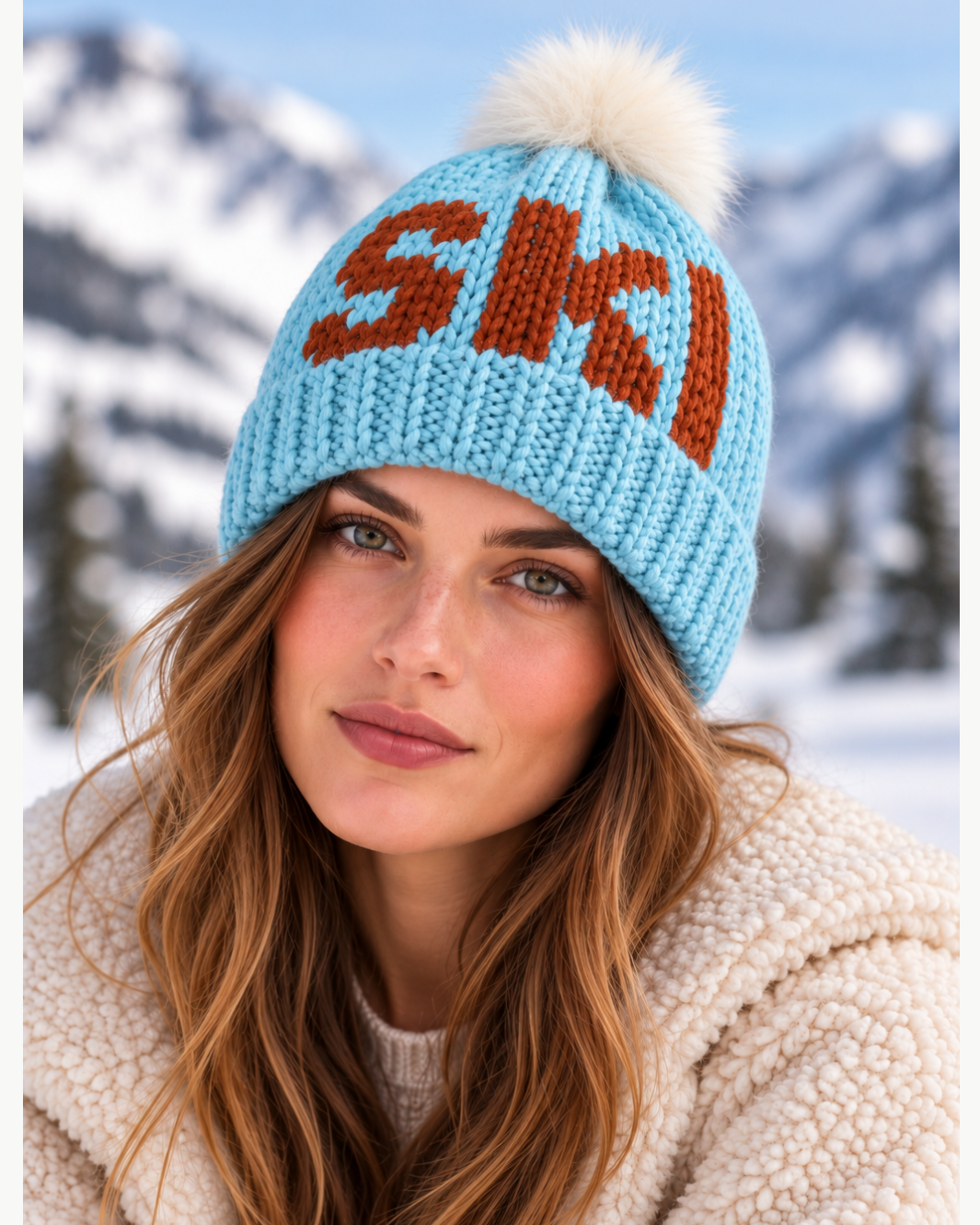 SKI Toque with Removable POM