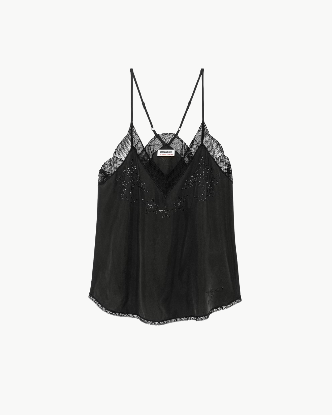 Zadig & Voltaire Christy Silk Strass Camisole at Romi Boutique
