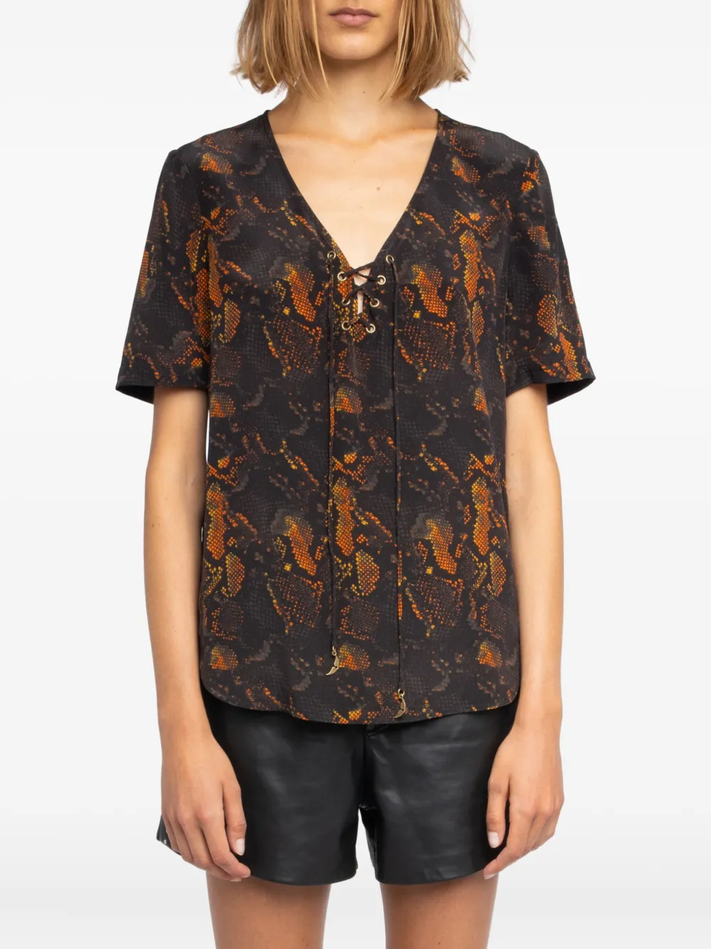 Zadig & Voltaire TERZO PYTHON TOP at Romi Boutique