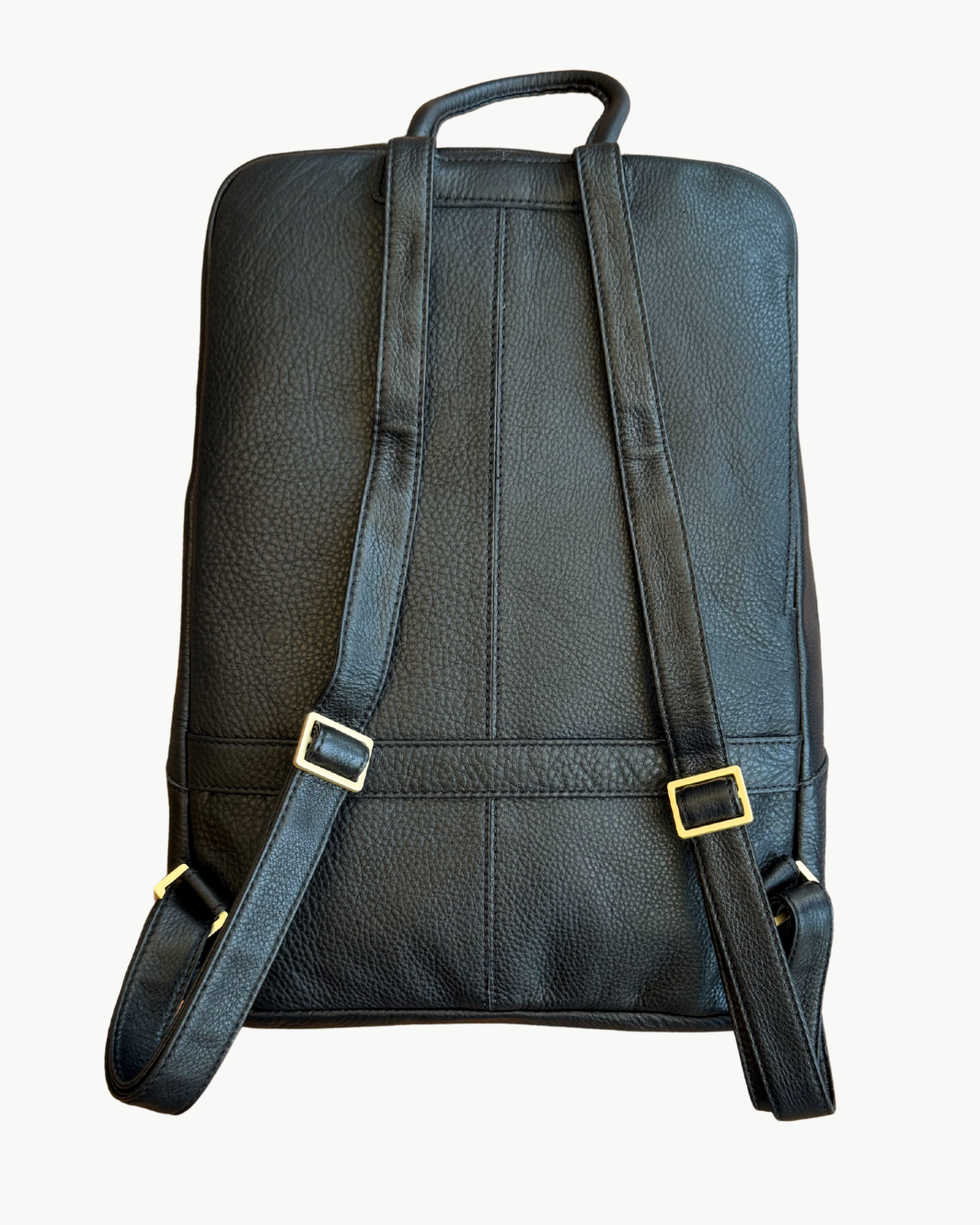 HUNTER LARGE IN BLACK/BRUSHED GOLD RED ZIP - Romi Boutique