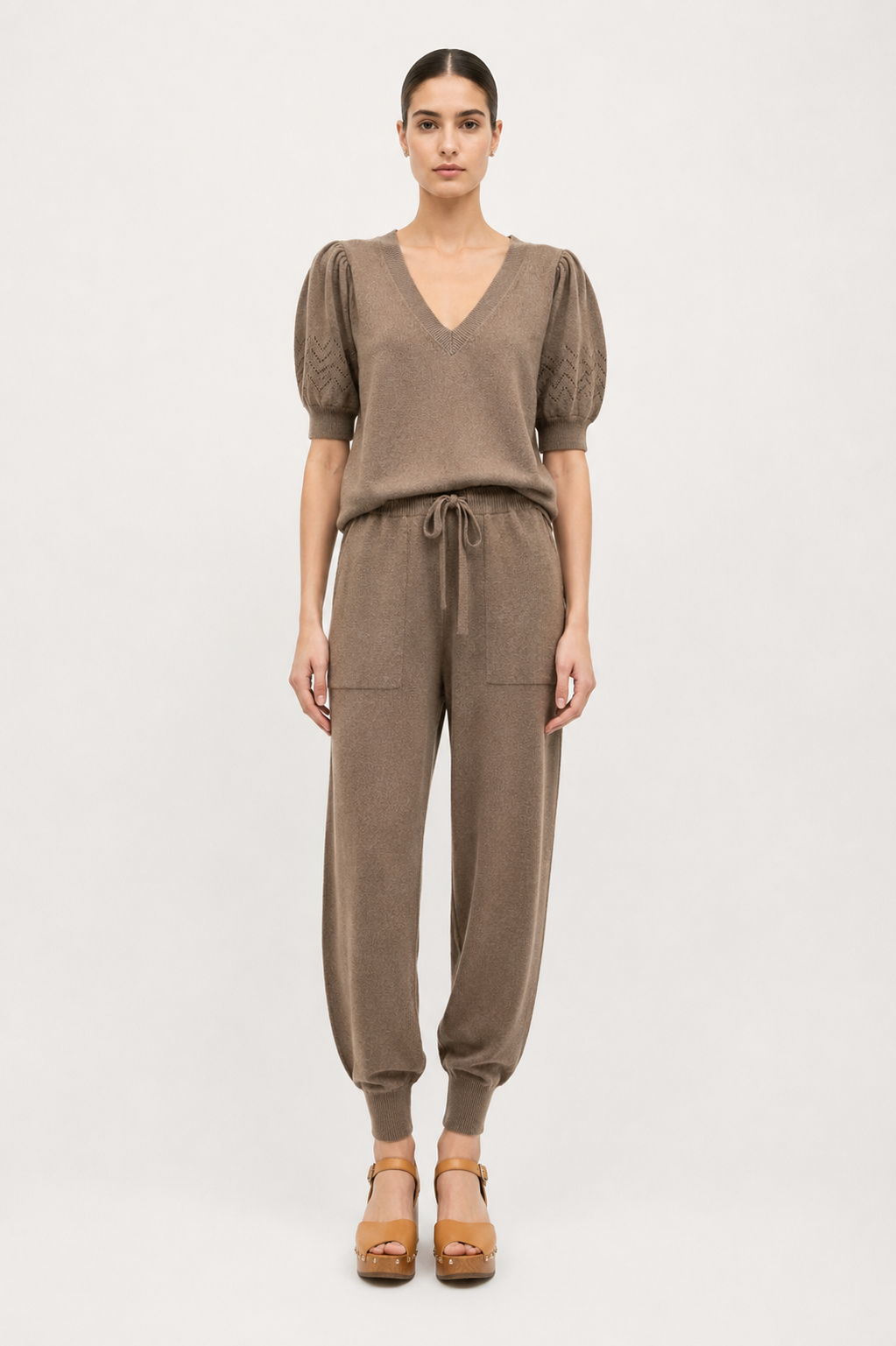 Reina Puff Cashmere Top