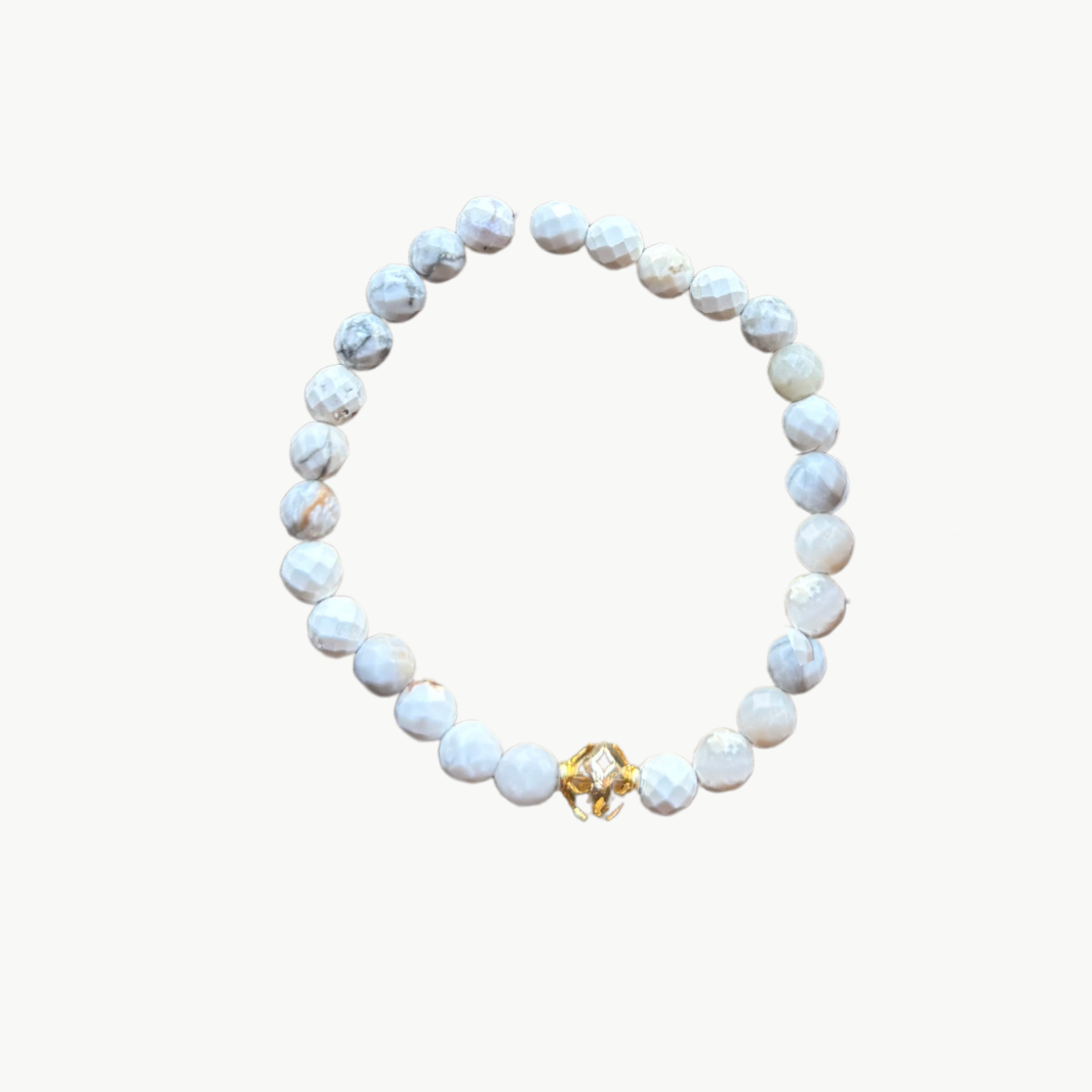 MARIT RAE CHARM BRACELET IN MARBLE at Romi Boutique