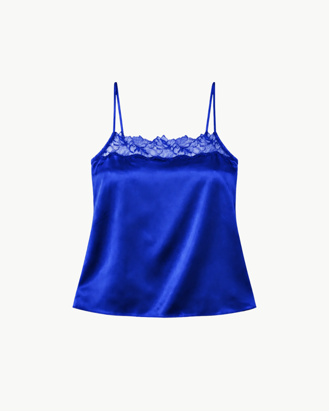 Haya Lace Trim Silk Square Neck Cami