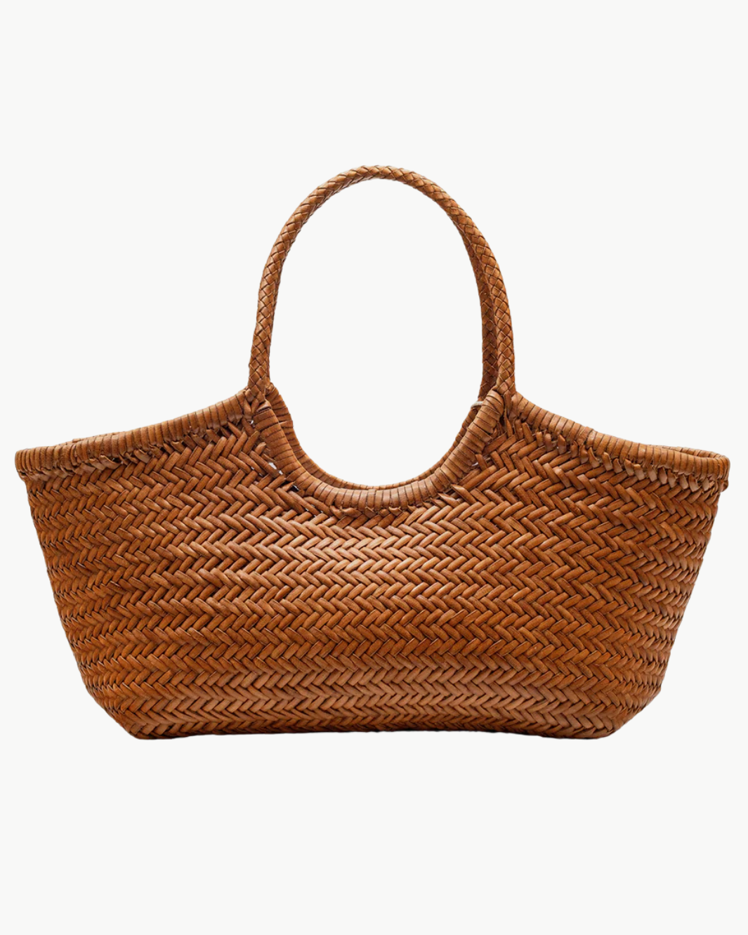 Dragon Diffusion NANTUCKET BASKET BIG IN TAN at Romi Boutique
