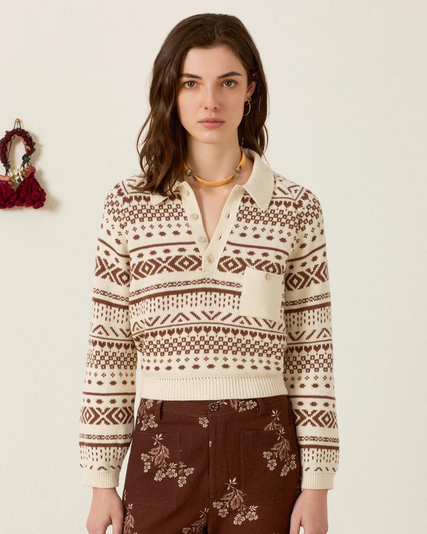 Liza Frost Fair Isle Top