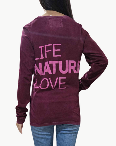 LIFENATURELOVE SUPERVINTAGE LONGSLEEVE T IN DEEPLOVE
