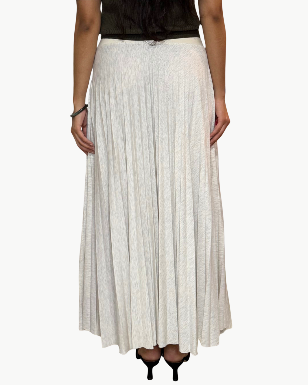 JERSEY SKIRT IN OAT - Romi Boutique