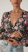 Generation Love AVANNA FLORAL WRAP BLOUSE at Romi Boutique