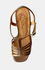 Chie Mihara GENIAL SANDAL IN COPPER at Romi Boutique
