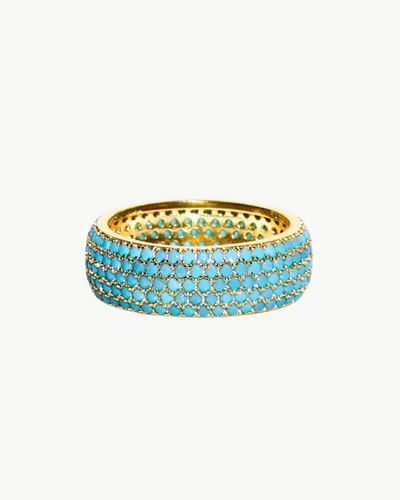 MINI BILLIONAIRE RING IN TURQUOISE