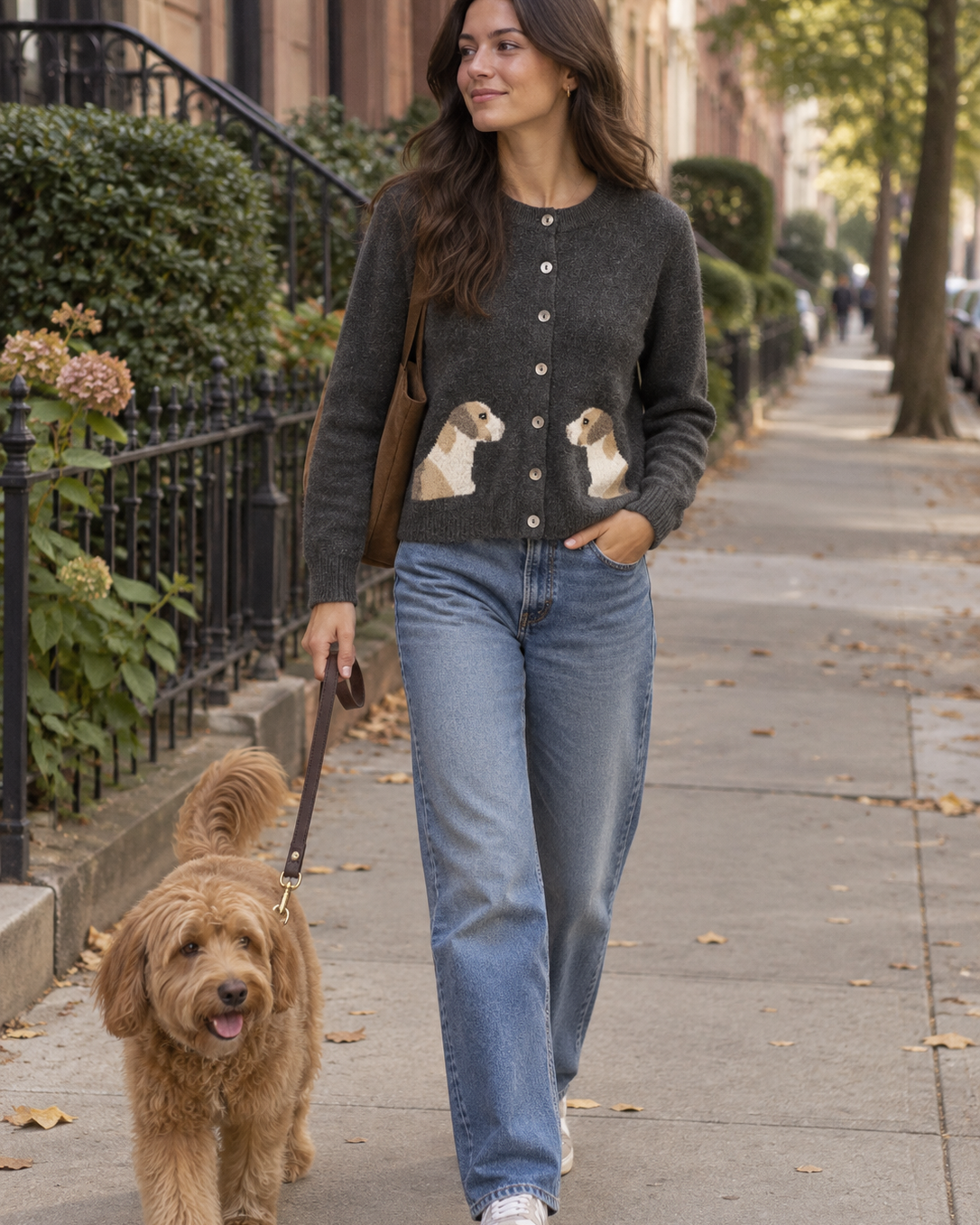 Autumn Cashmere Dog Cardigan at Romi Boutique