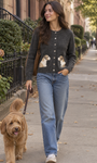 Autumn Cashmere Dog Cardigan at Romi Boutique