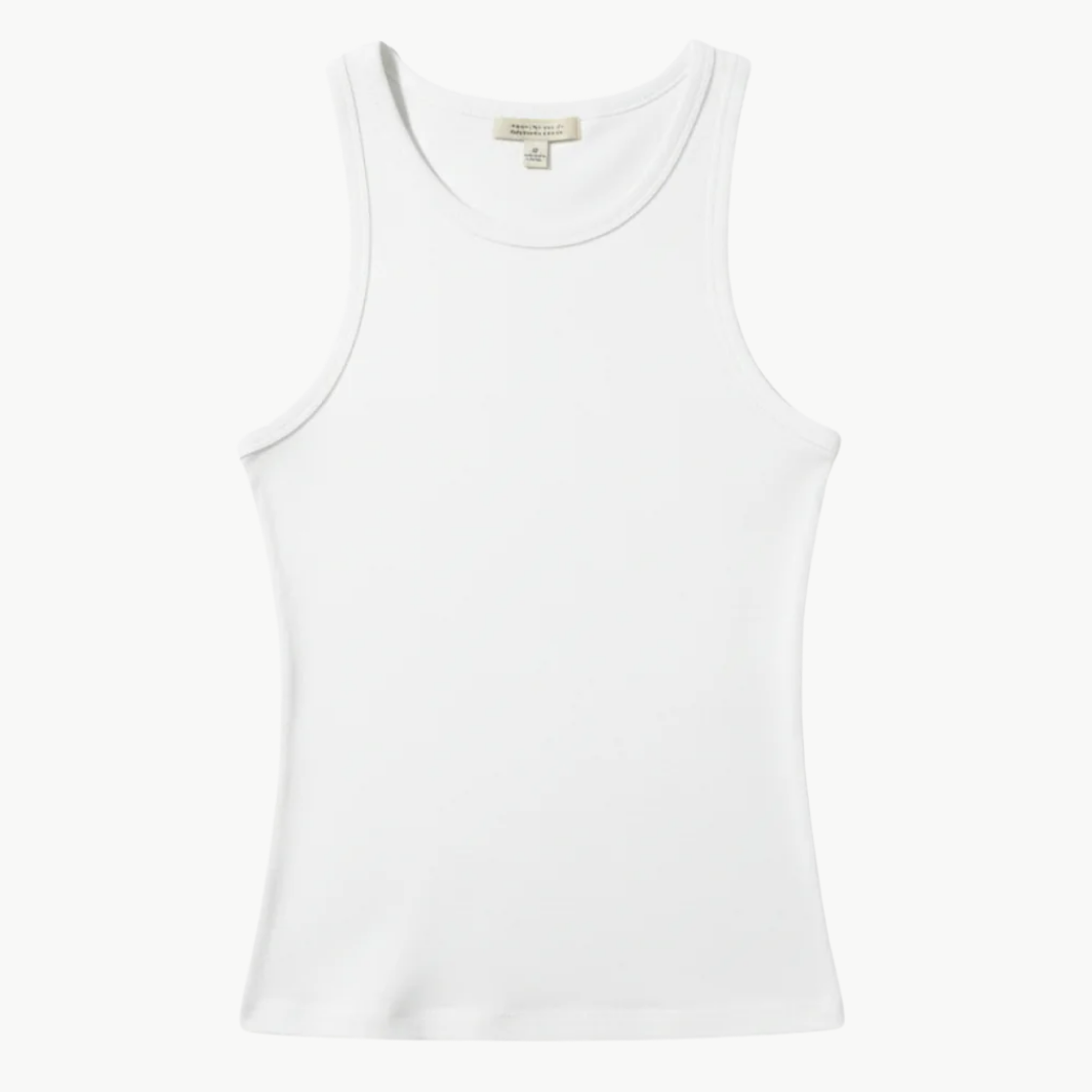 Nili Lotan JENNIFER RIB TANK at Romi Boutique