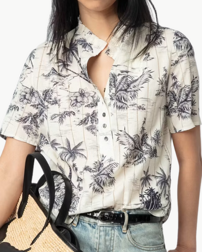 TOPHER TOP IN ECRU