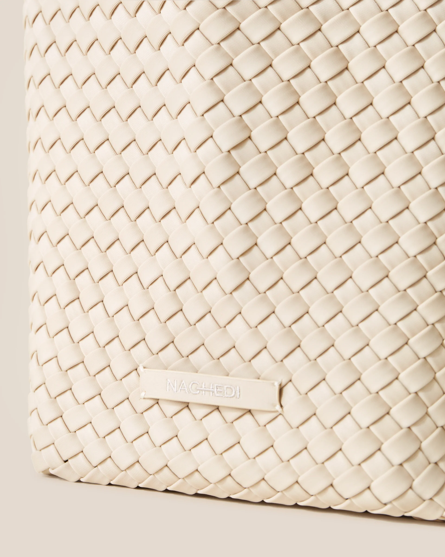 Naghedi ST. BARTHS MEDIUM TOTE IN ECRU at Romi Boutique