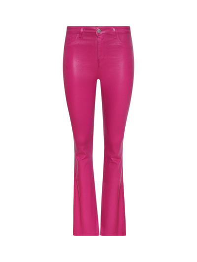 MARTY HIGH RISE FLARE JEAN IN PINK COATED
