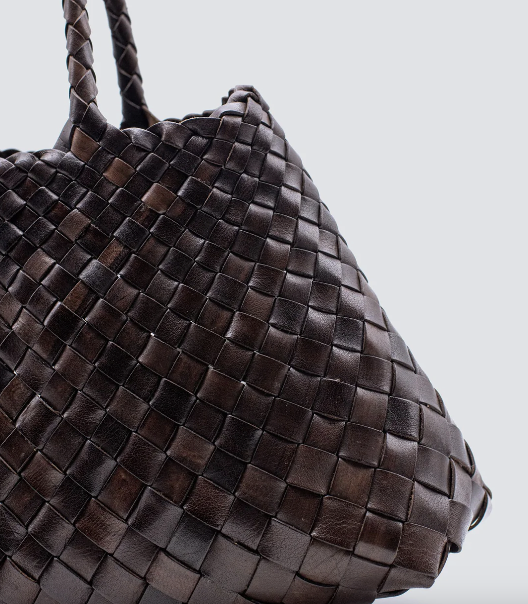 SANTA CROCE SMALL IN DARK BROWN - Romi Boutique