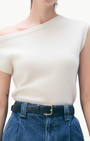 White & Warren CASHMERE OFF SHOULDER TOP at Romi Boutique