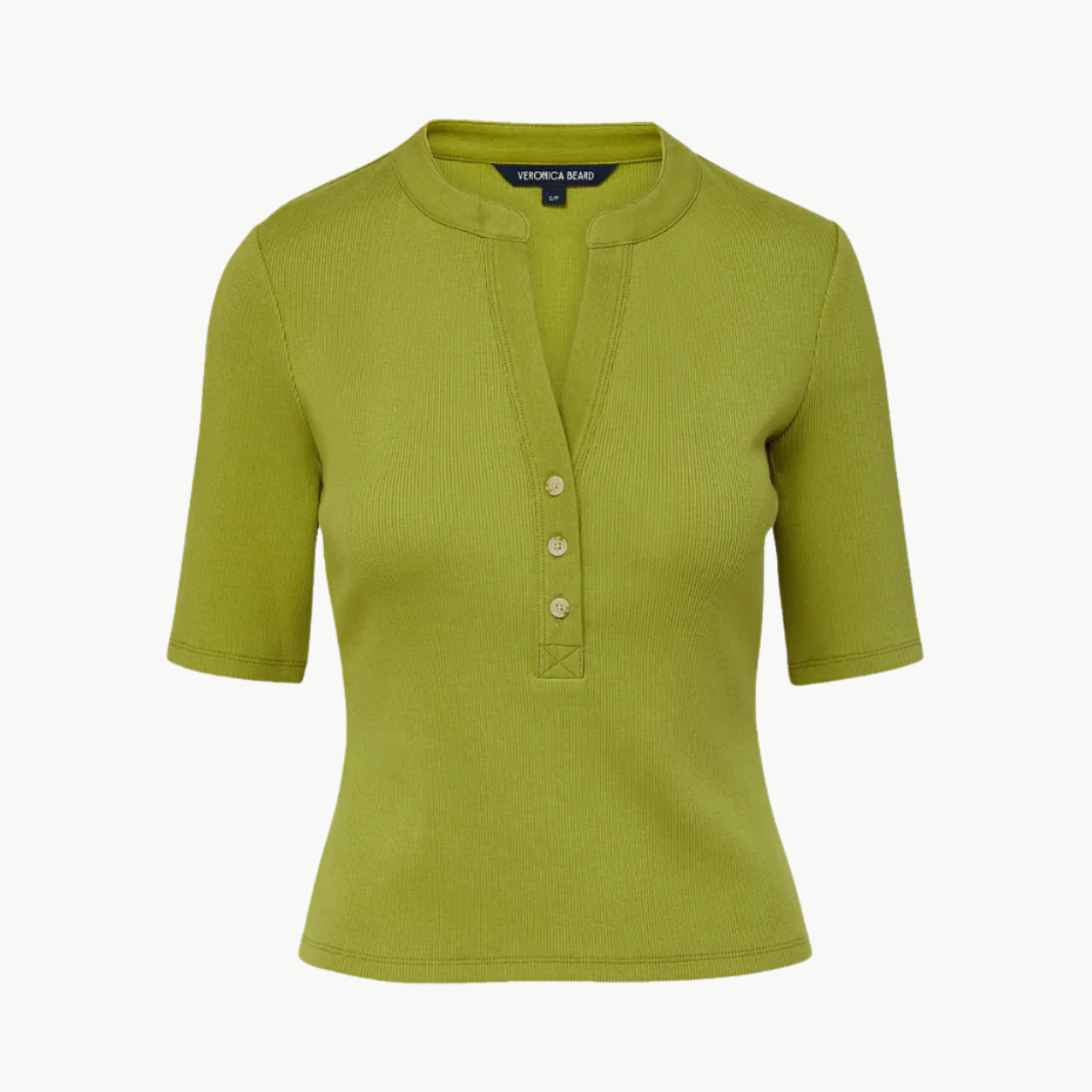 Veronica Beard REUBIAN HENLEY T-SHIRT at Romi Boutique