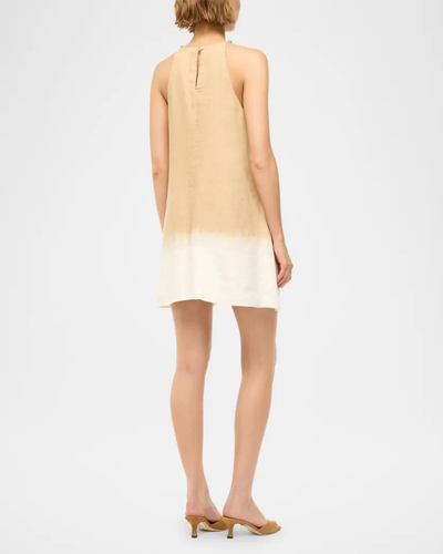 CABO LINEN DRESS IN DESERT TIE DYE